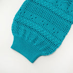 Load image into Gallery viewer, Women's Blue V-Neck Long Sleeve Knit Dress – Wholesale & OEM