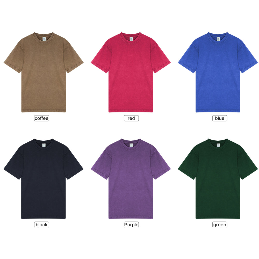 Men's Multicolor Basic Cotton T-Shirt | Factory Direct Wholesale