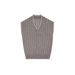 Load image into Gallery viewer, Women's Custom V-Neck Sleeveless Linen Knit Top | OEM Wholesale