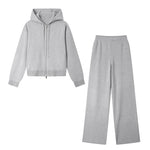 Load image into Gallery viewer, Women's Custom Gray Hooded Long Sleeve Knit Sweater | OEM/ODM Knitwear Manufacturer