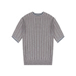 Load image into Gallery viewer, Women's Custom Apricot Round Neck Short Sleeve Linen Knit Sweater | OEM Wholesale