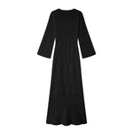 Load image into Gallery viewer, Black Round Neck Long Sleeve Sweater