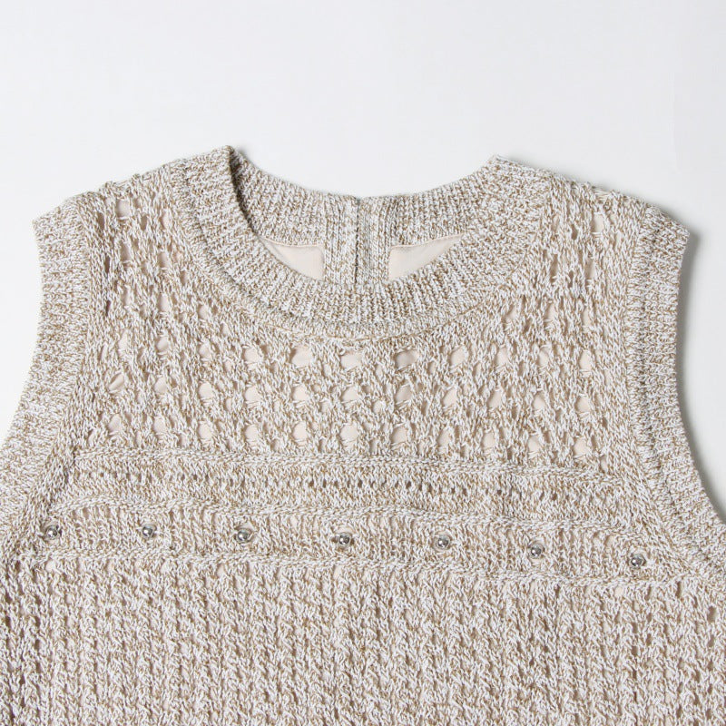 Round Neck Sleeveless Knit Dress