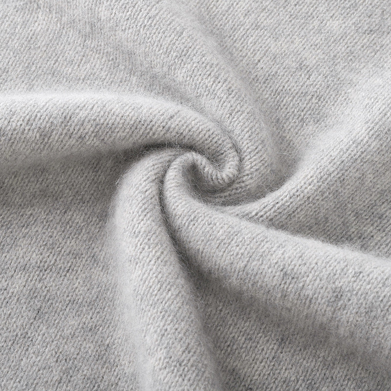 Round Neck Knit Sweater Wool