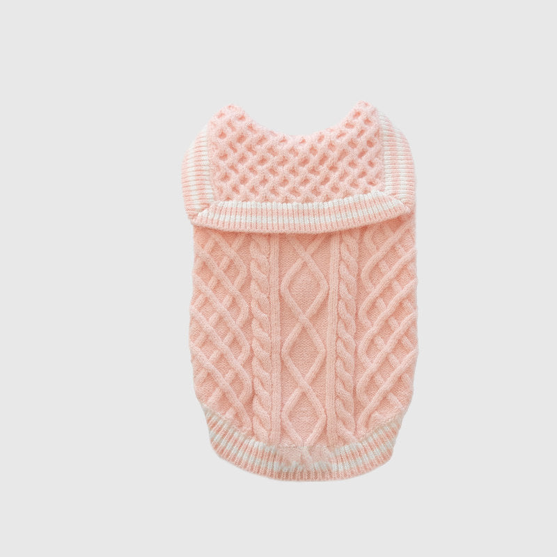 Sailor Collar Knit Pet Sweater | OEM Factory Direct