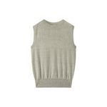 Load image into Gallery viewer, Women's Custom Pink Round Neck Sleeveless Wool Knit Vest | OEM/ODM Knitwear Manufacturer