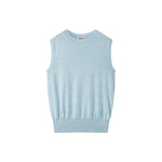 Load image into Gallery viewer, Women's Custom Pink Round Neck Sleeveless Wool Knit Vest | OEM/ODM Knitwear Manufacturer