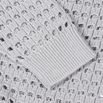 Load image into Gallery viewer, Women's Custom Gray V-Neck Long Sleeve Cotton Knit Sweater | OEM/ODM Knitwear Manufacturer