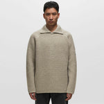 Load image into Gallery viewer, Men's Two-Tone Wool Crewneck Sweater | Long Sleeve Color Block Pullover
