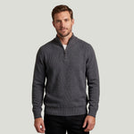 Load image into Gallery viewer, Style 132Men’s – Textured Quarter Zip Knit Sweater Wholesale Factory Direct