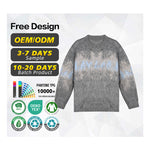 Load image into Gallery viewer, Men's Dark Grey Wool Round Neck Pullover Sweater | Factory Direct Wholesale