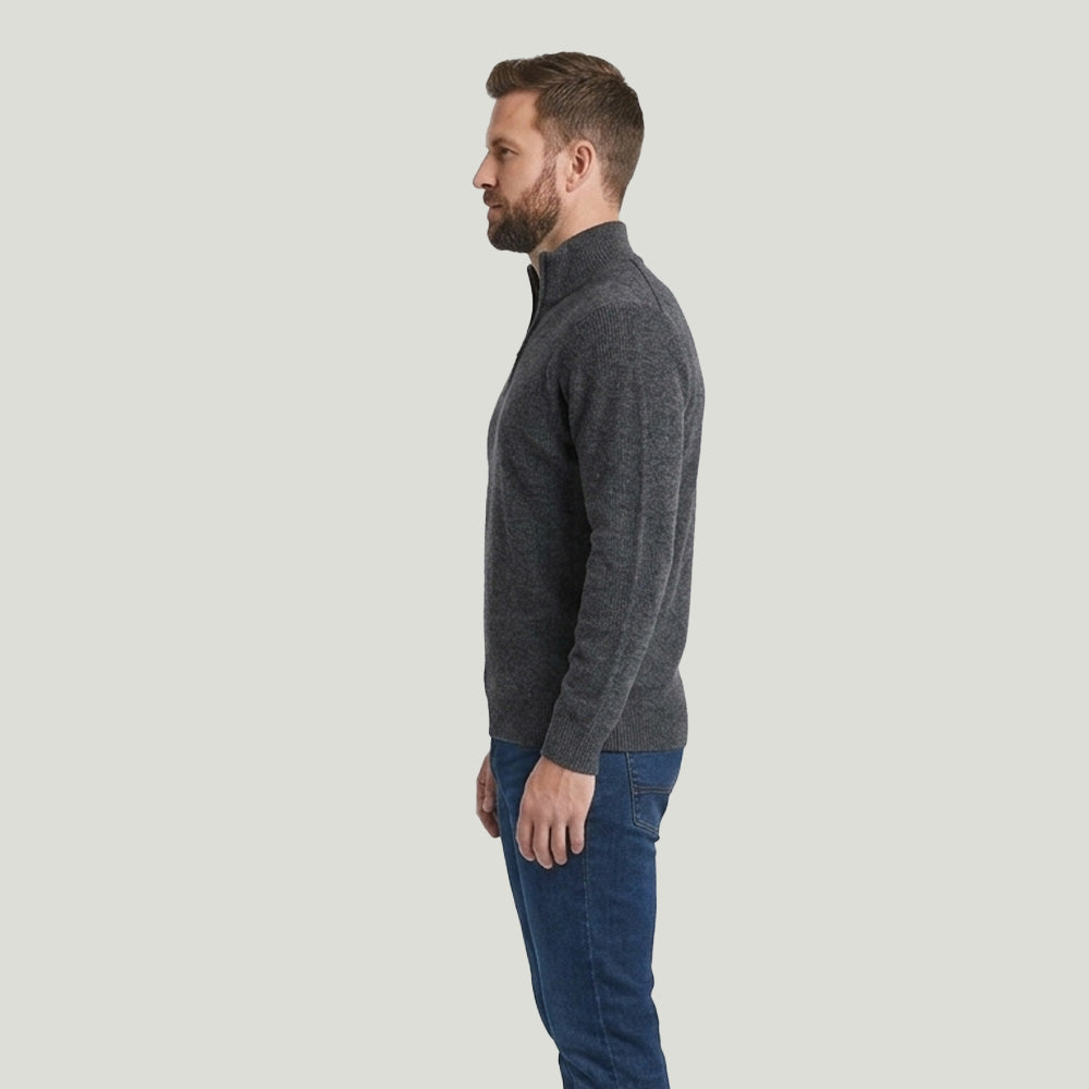 Style 127Men’s – Quarter Zip Pullover Sweater Wholesale Factory Direct
