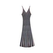 Women's V-Neck Sleeveless Knit Dress