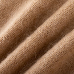 Load image into Gallery viewer, Camel Round Neck Long Sleeve Knit Cardigan Wool