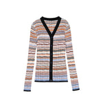 Load image into Gallery viewer, Women's V-Neck Long Sleeve Tencel Knit Cardigan