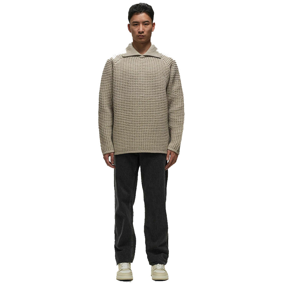 Men's crew neck sweater pure wool brown men's pullover long sleeve OEM/ODM mass customization