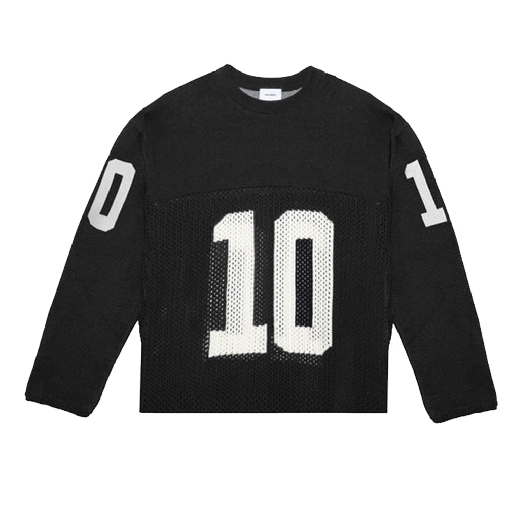 Men's Knitted Mesh Jersey Long Sleeve Chest Print OEM/ODM Mass Customization