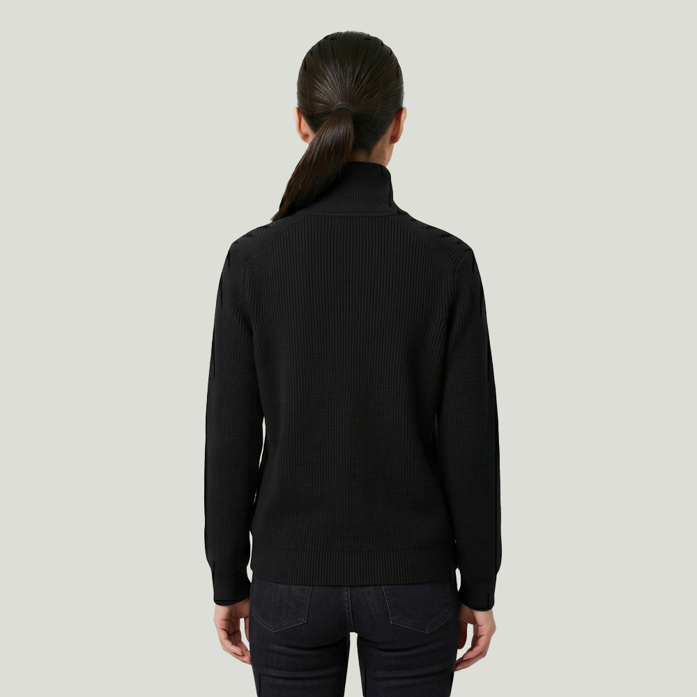 Style 126Women’s – Full Zip Rib Knit Sweater Jacket Wholesale Factory Direct