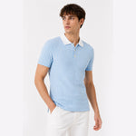 Load image into Gallery viewer, Men's Multicolor Cotton Polo Collar Short Sleeve T-Shirt