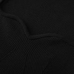 Load image into Gallery viewer, Black Sweetheart Neck Short Sleeve Knit Sweater