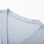 Load image into Gallery viewer, V Neck Long Sleeve Knit Sweater Wool