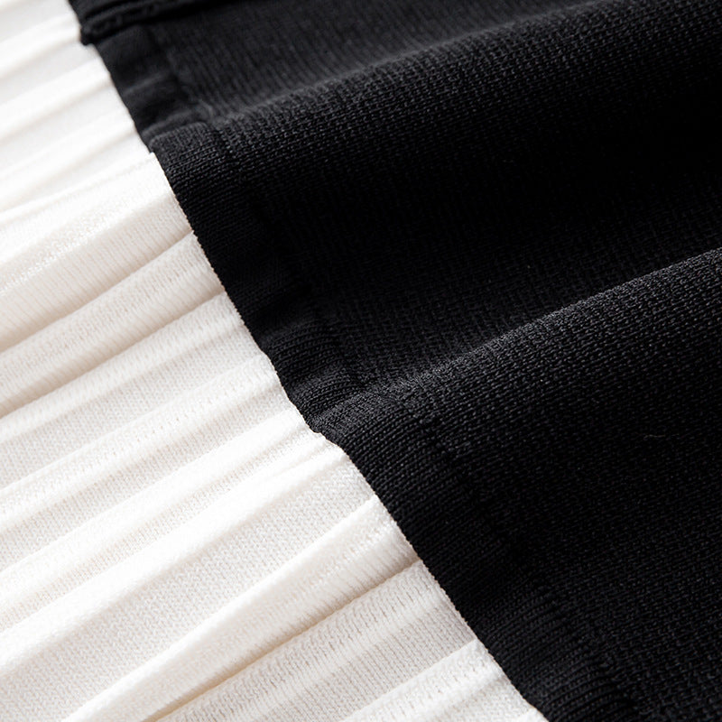 Women's Custom Round Neck Short Sleeve Knit Dress | OEM/ODM Knitwear Manufacturer