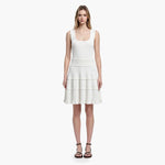 Load image into Gallery viewer, White Round Neck Sleeveless Knit Dress