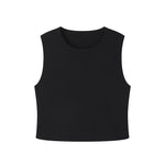 Load image into Gallery viewer, Black Round Neck Sleeveless Knit Skirt