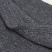 Gray Off Shoulder Long Sleeve Knit Dress Wool