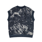 Men's Black V-Neck Sleeveless Knit Vest Sweater | Factory Direct Wholesale