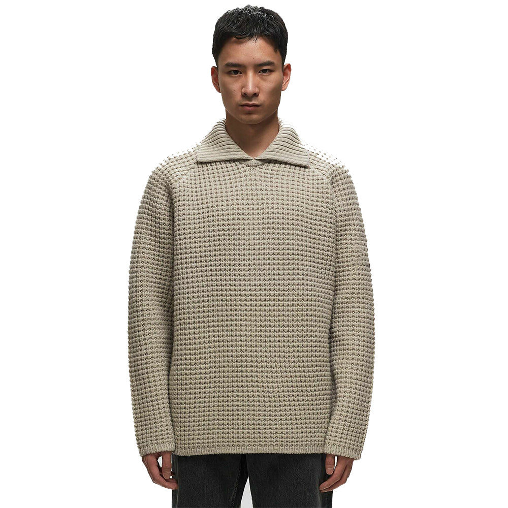 Men's crew neck sweater pure wool brown men's pullover long sleeve OEM/ODM mass customization