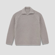 Men's Two-Tone Wool Crewneck Sweater | Long Sleeve Color Block Pullover