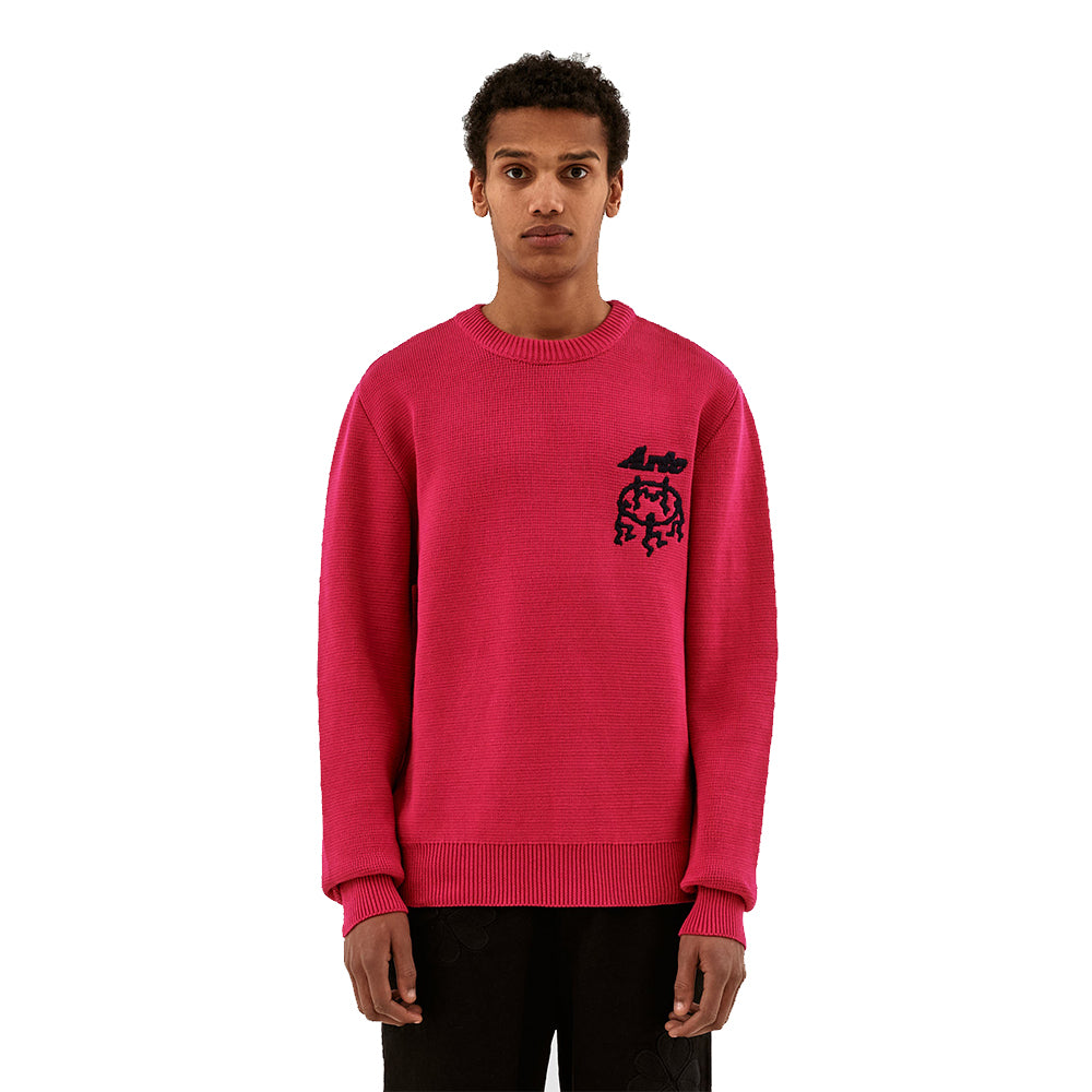 Men's Kobe Little Dancer Sweater Round Neck Pullover Long Sleeve Pink Sweater OEM/ODM Customization