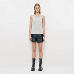 Load image into Gallery viewer, White Round Neck Sleeveless Knit Sweater Wool