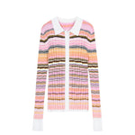 Load image into Gallery viewer, Women's Custom Pink Polo Collar Long Sleeve Tencel Knit Sweater