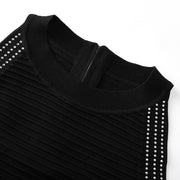 Round Neck Sleeveless Knit Dress