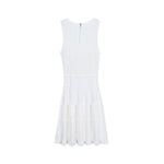 Load image into Gallery viewer, White Round Neck Sleeveless Knit Dress