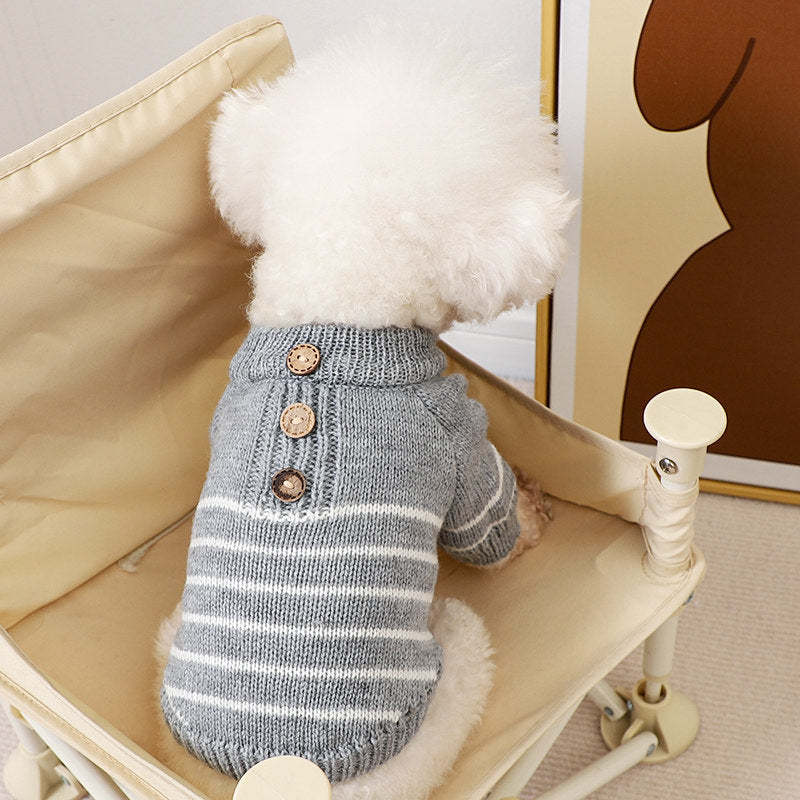 Festive Knit Dog Vest for Small Breeds | Custom OEM Knitwear