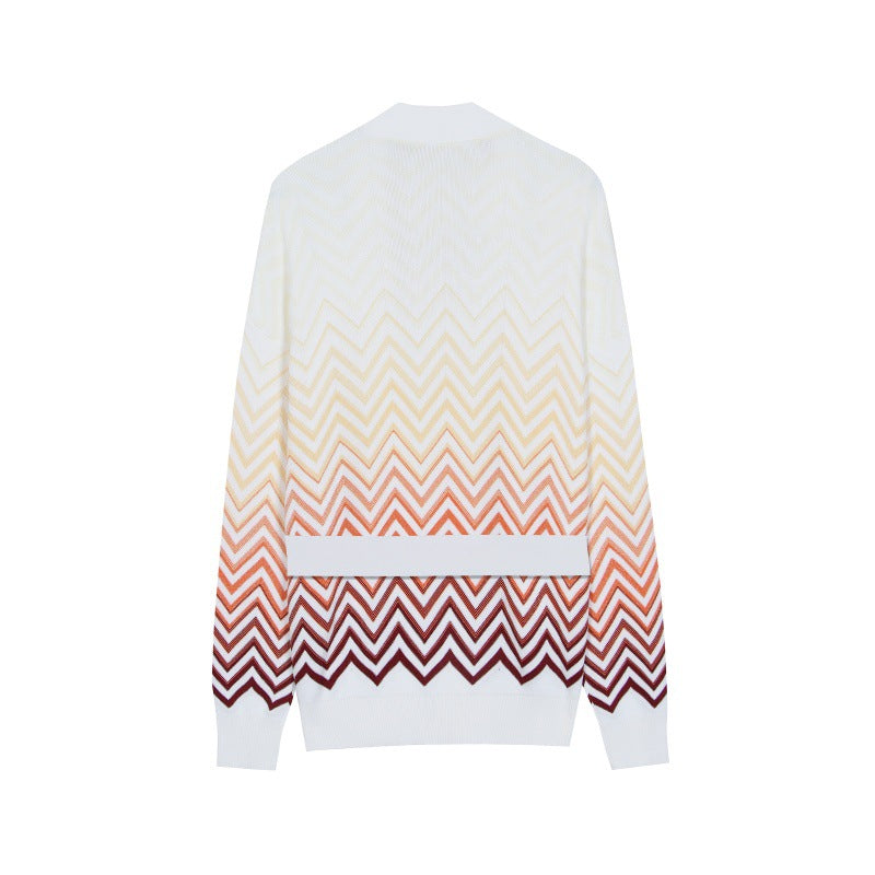 Women's Custom V-Neck Long Sleeve Knit Cardigan