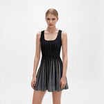 Load image into Gallery viewer, Women's Custom Square Neck Sleeveless Knit Dress | OEM/ODM Knitwear Manufacturer