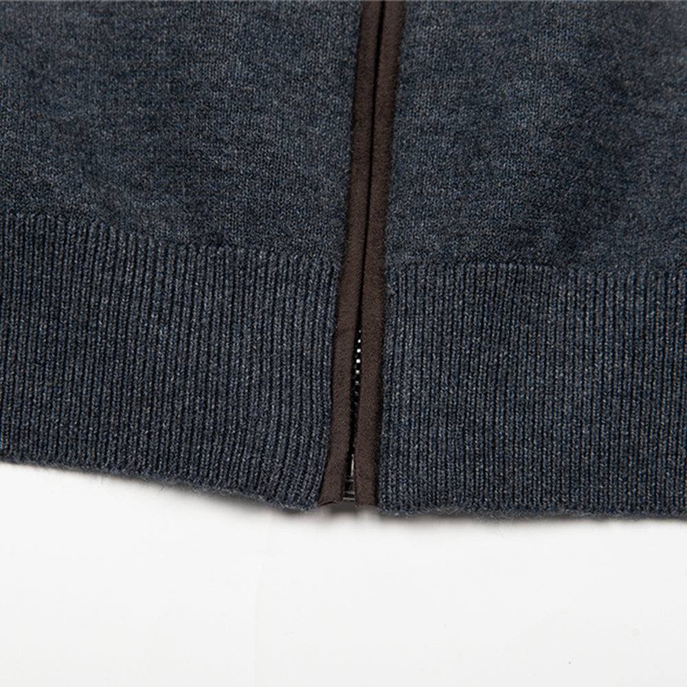 Style 131Men’s – Full Zip Knit Sweater Jacket V2 Wholesale Factory Direct