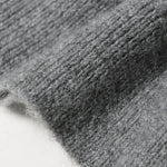 Load image into Gallery viewer, Gray Round Neck Long Sleeve Knit Cardigan Wool