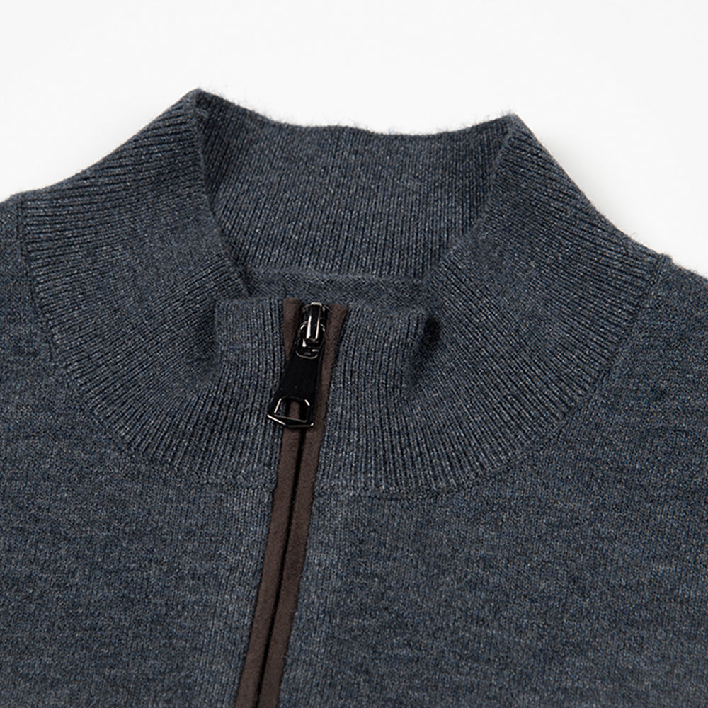 Style 131Men’s – Full Zip Knit Sweater Jacket V2 Wholesale Factory Direct