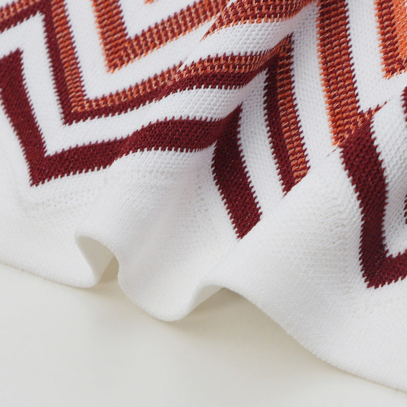 Women's Custom White Sleeveless Knit Top