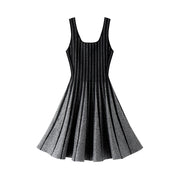 Women's Custom Square Neck Sleeveless Knit Dress | OEM/ODM Knitwear Manufacturer