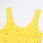 Load image into Gallery viewer, Women's Custom Yellow V-Neck Sleeveless Knit Dress | OEM/ODM Knitwear Manufacturer