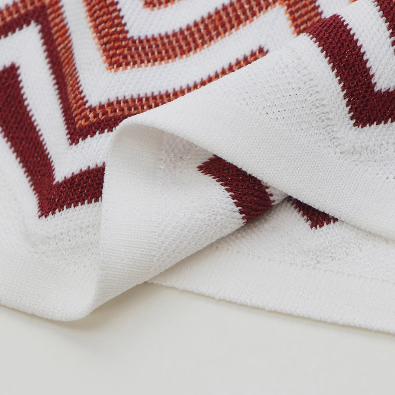 Women's Custom White Sleeveless Knit Top