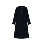 Load image into Gallery viewer, Women's Custom Blue Round Neck Long Sleeve Knit Dress | OEM/ODM Knitwear Manufacturer