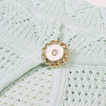 Load image into Gallery viewer, Women's Custom Green Round Neck Short Sleeve Knit Dress | OEM/ODM Knitwear Manufacturer