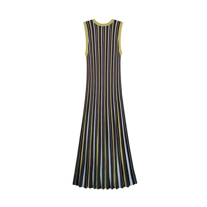 Round Neck Sleeveless Knit Dress